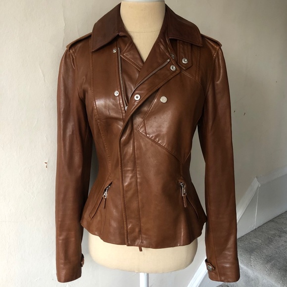 Ralph Lauren Black Label Jackets & Blazers - RALPH LAUREN BLACK LABEL Lamb Leather Biker Jacket